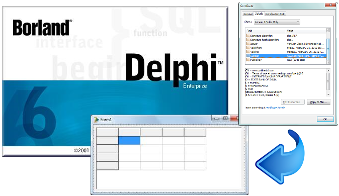 Delphi, Subject сертификата и TStrings